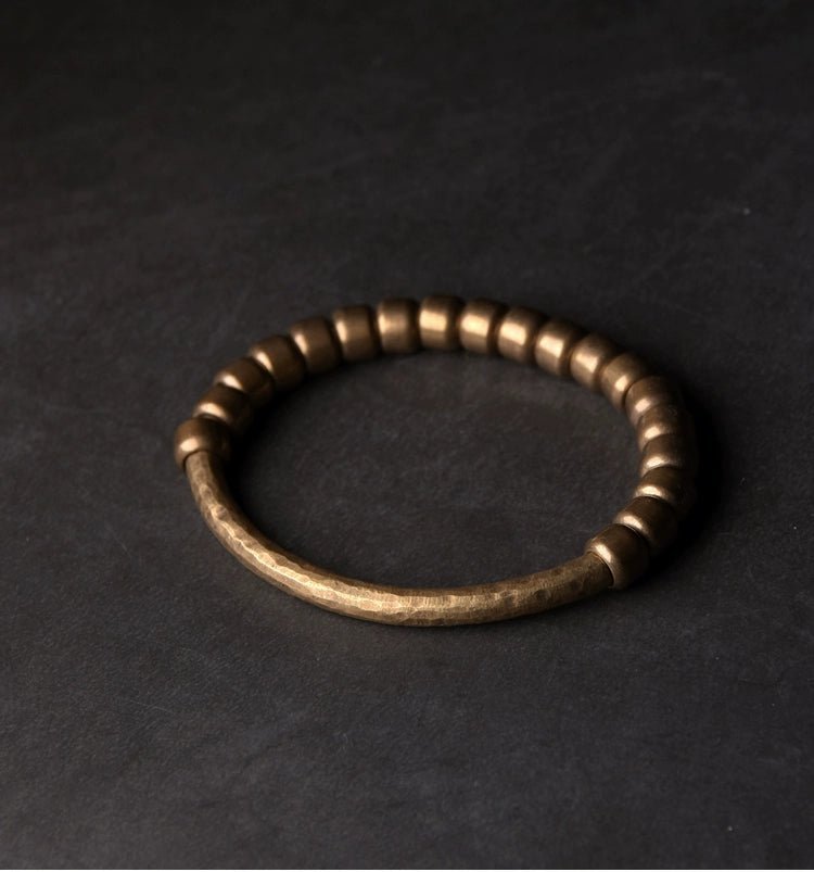 Tibetan Handmade Brass Protection Bracelet for Men and Women